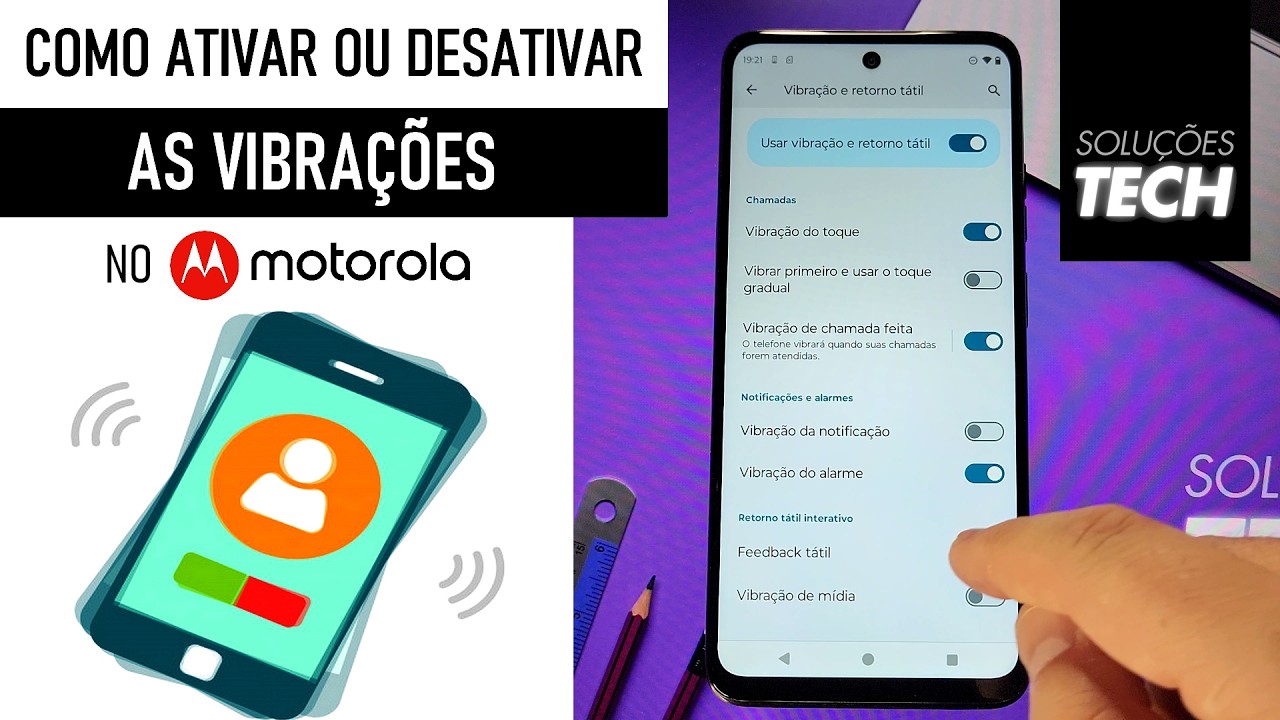 Como Ativar ou Desativar as VIBRAÇÕES no MOTOROLA (ATUALIZADO)