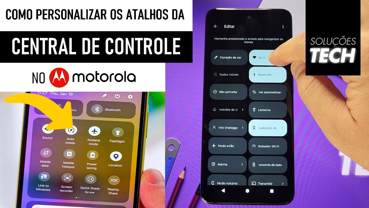 Como Personalizar os Atalhos da Central de Controle no MOTOROLA (ATUALIZADO) Como Personalizar os Atalhos da Central de Controle no MOTOROLA (ATUALIZADO)