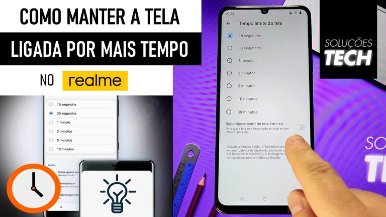 Como Manter a TELA LIGADA por mais TEMPO no REALME (ATUALIZADO)