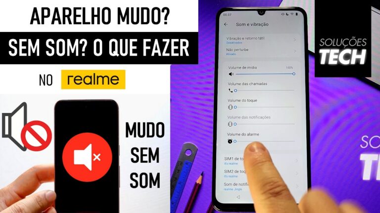 REALME MUDO? SEM SOM? O que fazer? (ATUALIZADO)