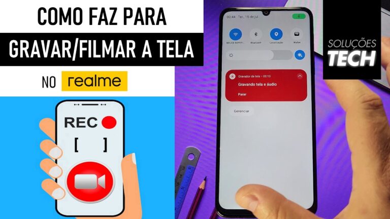 Como GRAVAR a TELA do REALME (ATUALIZADO)