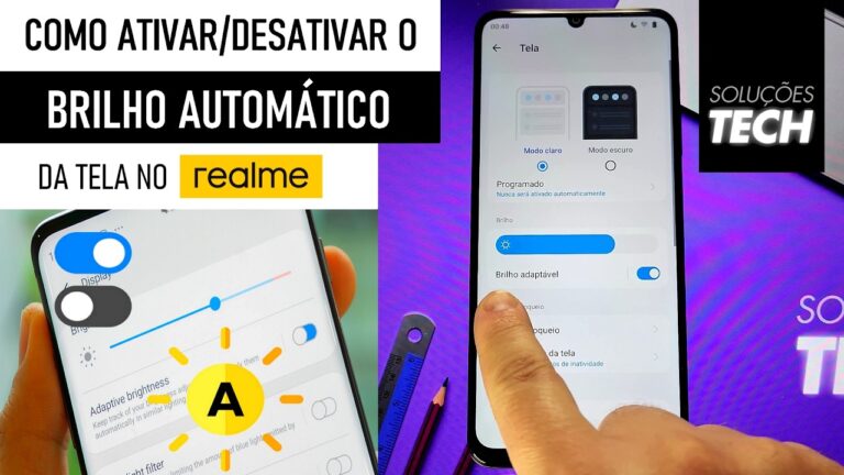 Como Ativar/Desativar o BRILHO AUTOMÁTICO da Tela no REALME (ATUALIZADO)