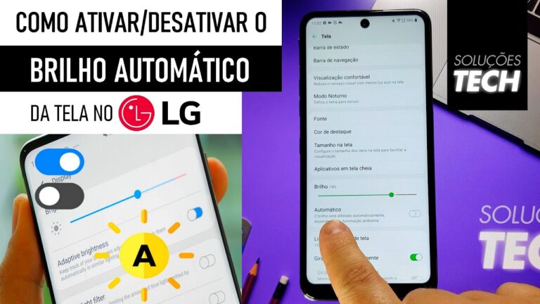 Como Ativar ou Desativar o BRILHO AUTOMÁTICO da Tela no LG (ATUALIZADO)