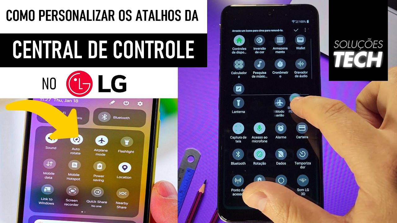 Como Personalizar os Atalhos da Central de Controle no LG (ATUALIZADO) Como Personalizar os Atalhos da Central de Controle no LG (ATUALIZADO)