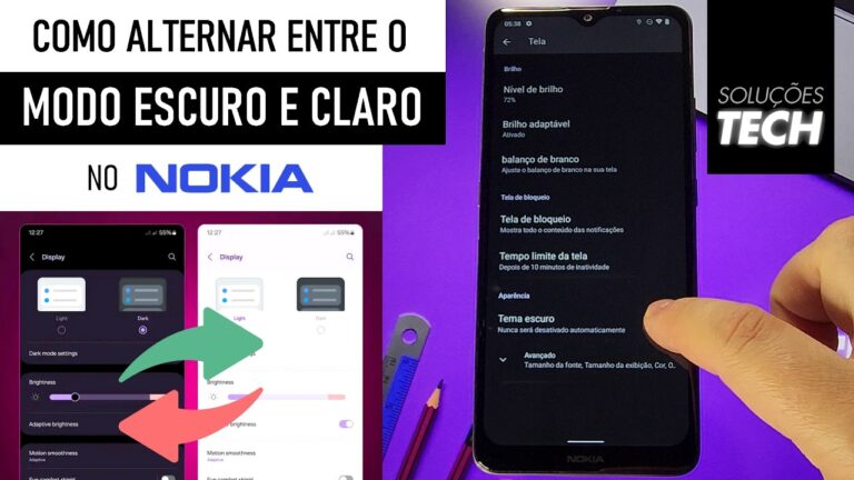 Como Alternar entre o MODO ESCURO e CLARO no NOKIA (ATUALIZADO)