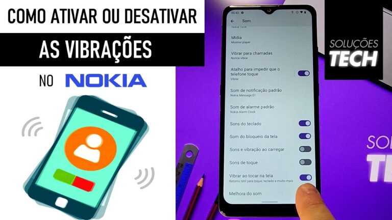 Como Ativar ou Desativar as VIBRAÇÕES no NOKIA (ATUALIZADO)