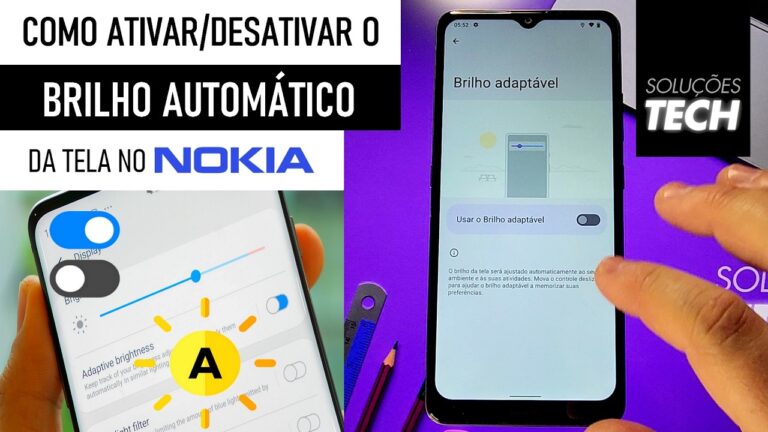 Como Ativar ou Desativar o BRILHO AUTOMÁTICO da Tela no NOKIA (ATUALIZADO)