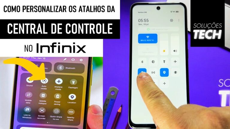 Como Personalizar os Atalhos da Central de Controle no INFINIX (ATUALIZADO)
