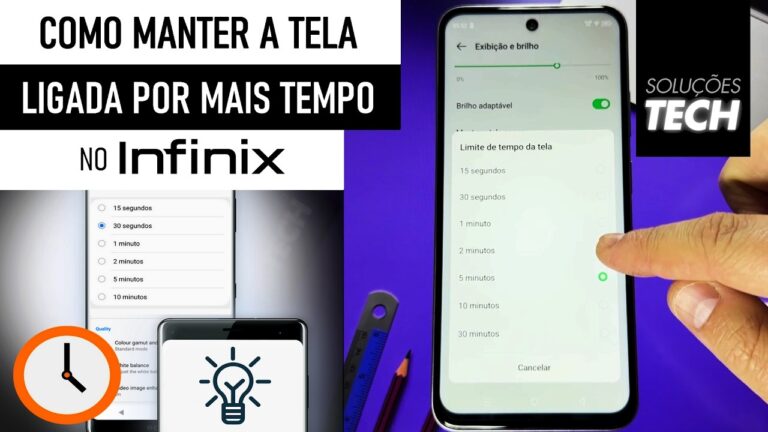 Como Manter a TELA LIGADA por mais TEMPO no INFINIX (ATUALIZADO)