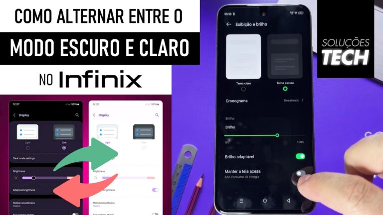 Como Alternar entre o MODO ESCURO e CLARO no INFINIX (ATUALIZADO)