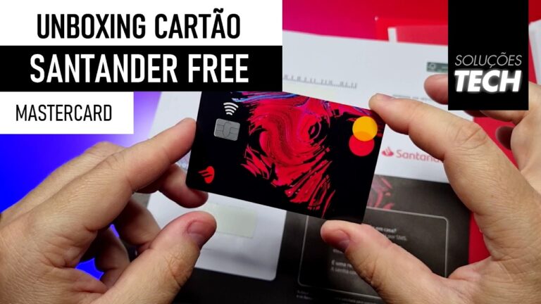 Unboxing Cartão de Crédito SANTANDER FREE