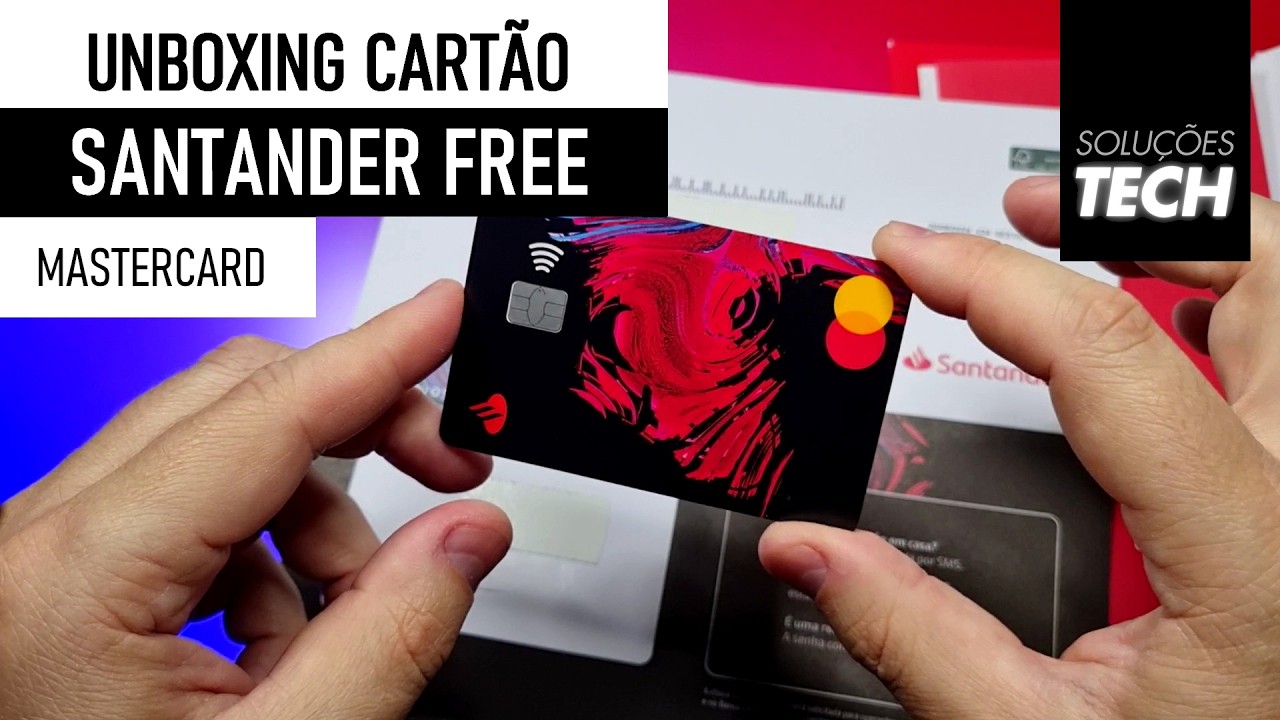 Unboxing Cartão de Crédito SANTANDER FREE