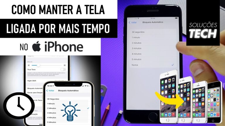 Como Manter a TELA LIGADA por mais TEMPO no iPhone ANTIGO (ATUALIZADO)