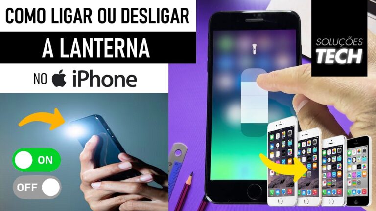 Como Ligar ou Desligar a LANTERNA no iPhone ANTIGO (ATUALIZADO)
