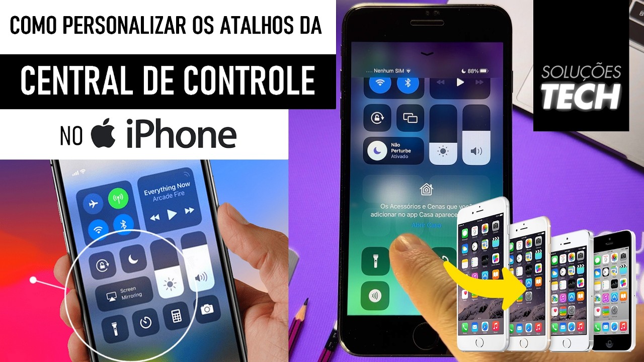 Como Personalizar os Atalhos da Central de Controle no iPhone ANTIGO (ATUALIZADO) Como Personalizar os Atalhos da Central de Controle no iPhone ANTIGO (ATUALIZADO)