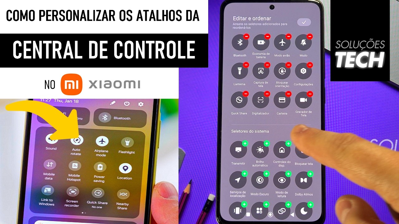 Como Personalizar os ATALHOS da Central de Controle no Xiaomi (ATUALIZADO) Como Personalizar os ATALHOS da Central de Controle no Xiaomi (ATUALIZADO)