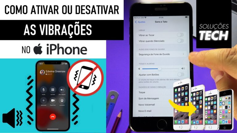 Como Ativar ou Desativar as VIBRAÇÕES no iPhone ANTIGO (ATUALIZADO)