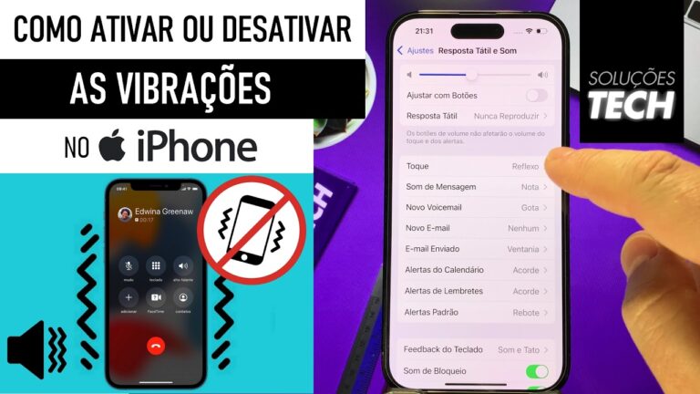 Como Ativar/Desativar as VIBRAÇÕES no iPhone (ATUALIZADO)