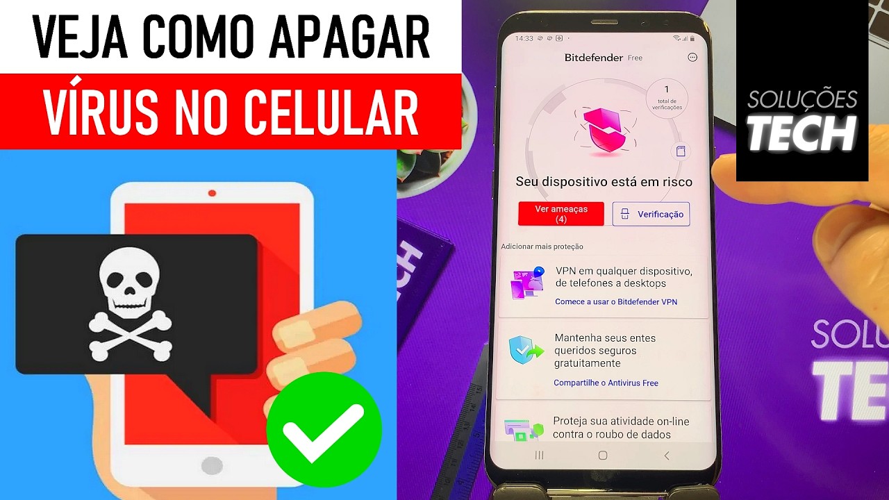 Como REMOVER VÍRUS de QUALQUER CELULAR ANDROID