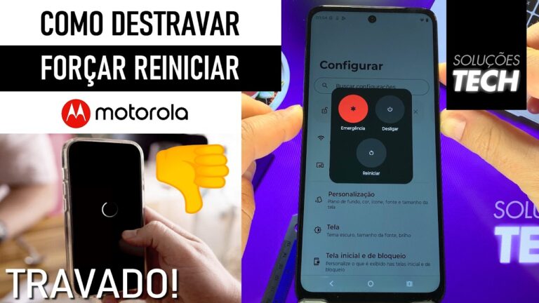 Como DESTRAVAR ou FORÇAR REINICIAR o MOTOROLA (ATUALIZADO)