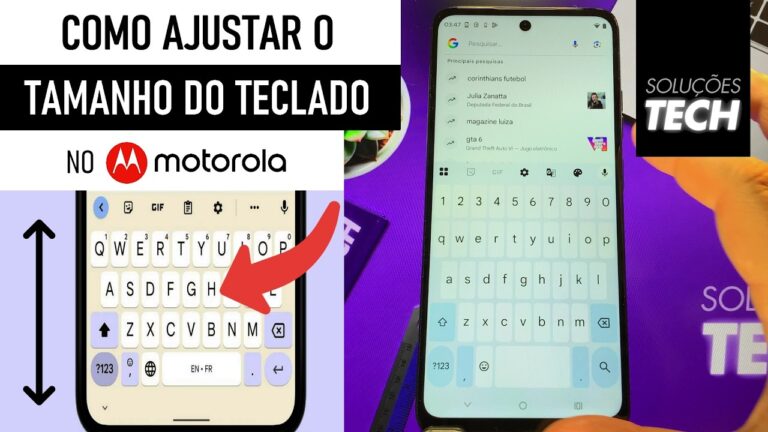 Como AJUSTAR o TAMANHO do TECLADO no MOTOROLA (ATUALIZADO)