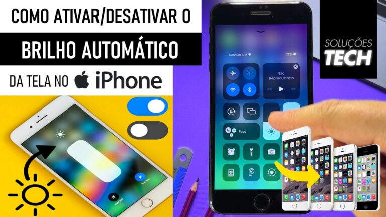 Como Ativar/Desativar o BRILHO AUTOMÁTICO da Tela no iPhone ANTIGO (ATUALIZADO)