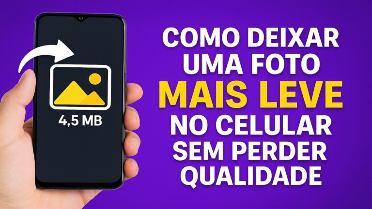 Como deixar uma foto mais leve no celular sem perder qualidade