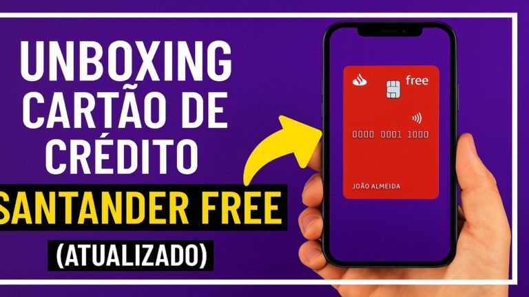 Cartão Santander Free unboxing e primeiros detalhes Cartão Santander Free unboxing e primeiros detalhes