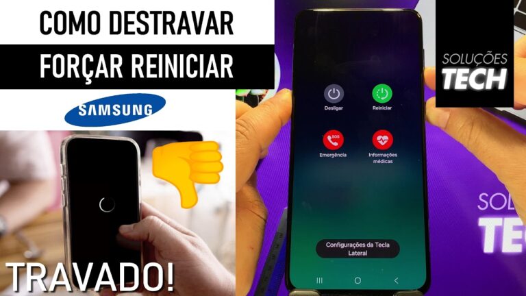 Como DESTRAVAR ou FORÇAR REINICIAR o SAMSUNG (ATUALIZADO)