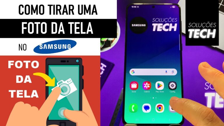 Como tirar uma FOTO da TELA no SAMSUNG (ATUALIZADO)