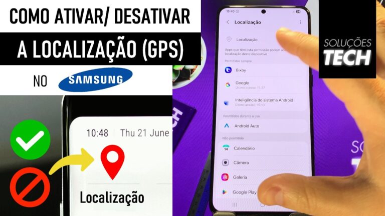 Como Ativar/Desativar a LOCALIZAÇÃO GPS no SAMSUNG (ATUALIZADO)