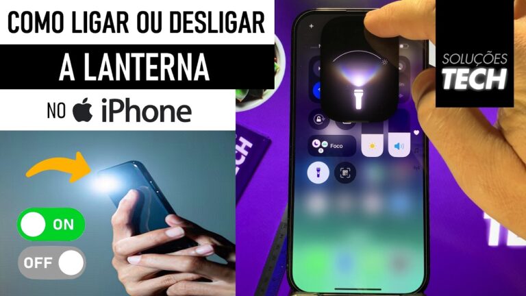 Como Ligar ou Desligar a LANTERNA no iPhone (ATUALIZADO)