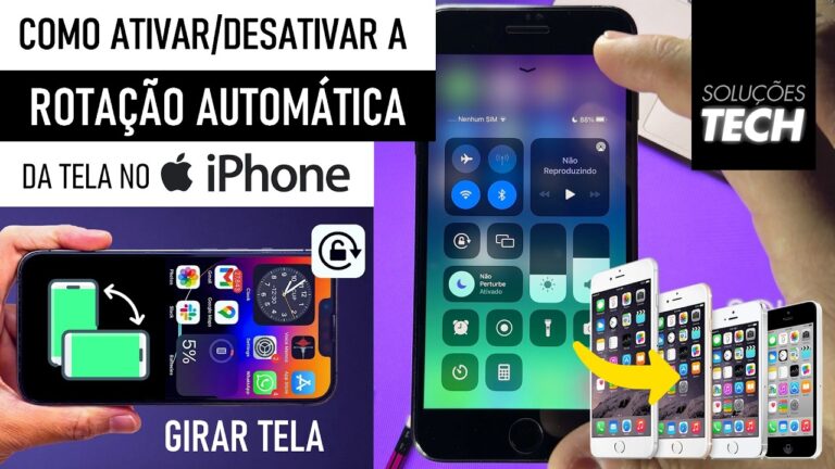Como Ativar/Desativar a ROTAÇÃO AUTOMÁTICA da TELA no iPhone ANTIGO (ATUALIZADO)