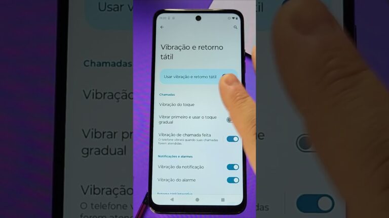 Como Ativar ou Desativar as VIBRAÇÕES no MOTOROLA #shorts #motorola #android #tutorial #vibração
