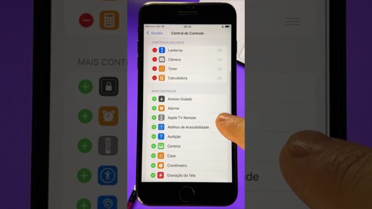 Como Personalizar os Atalhos da Central de Controle no iPhone ANTIGO #shorts #iphone #apple