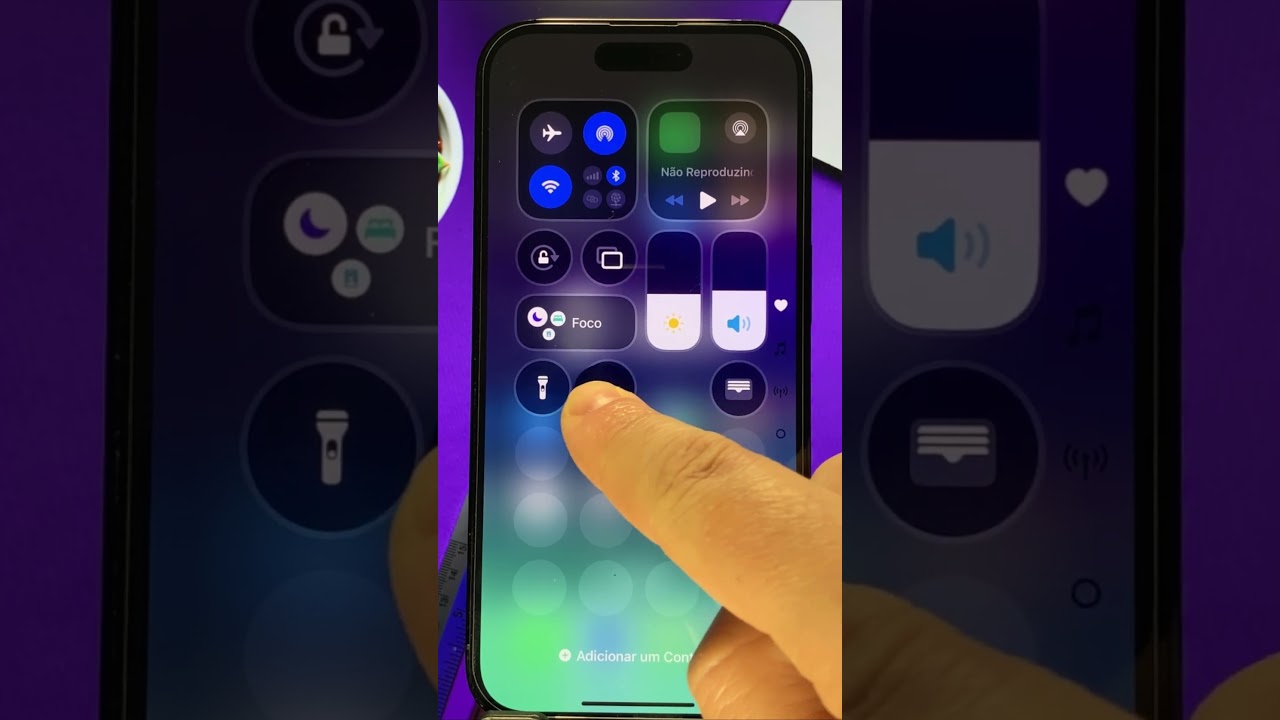 Como Personalizar os Atalhos da Central de Controle no iPhone #shorts #iphone #apple #atalhos Como Personalizar os Atalhos da Central de Controle no iPhone #shorts #iphone #apple #atalhos