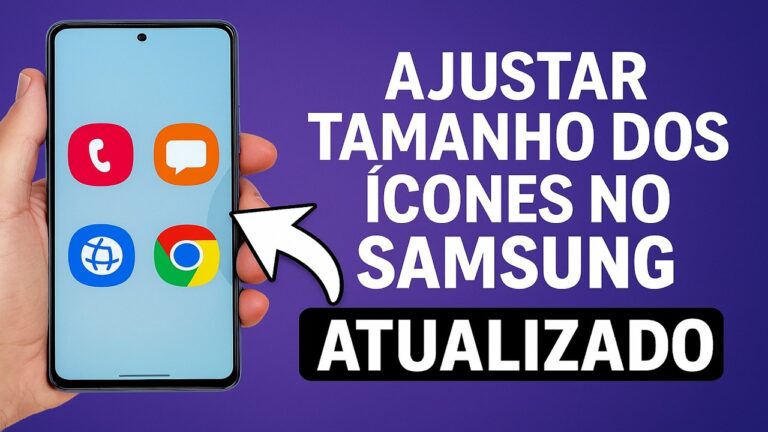Como AJUSTAR o TAMANHO dos ÍCONES no SAMSUNG