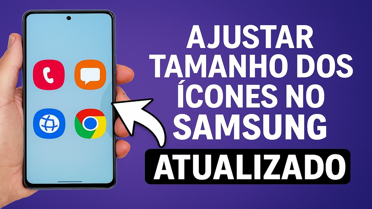 Como AJUSTAR o TAMANHO dos ÍCONES no SAMSUNG Como AJUSTAR o TAMANHO dos ÍCONES no SAMSUNG