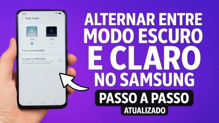 Como Alternar entre o MODO ESCURO e CLARO no SAMSUNG Como Alternar entre o MODO ESCURO e CLARO no SAMSUNG