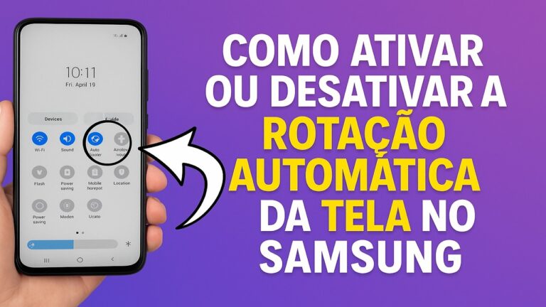 Como Ativar/Desativar a ROTAÇÃO AUTOMÁTICA da TELA no SAMSUNG Como Ativar/Desativar a ROTAÇÃO AUTOMÁTICA da TELA no SAMSUNG