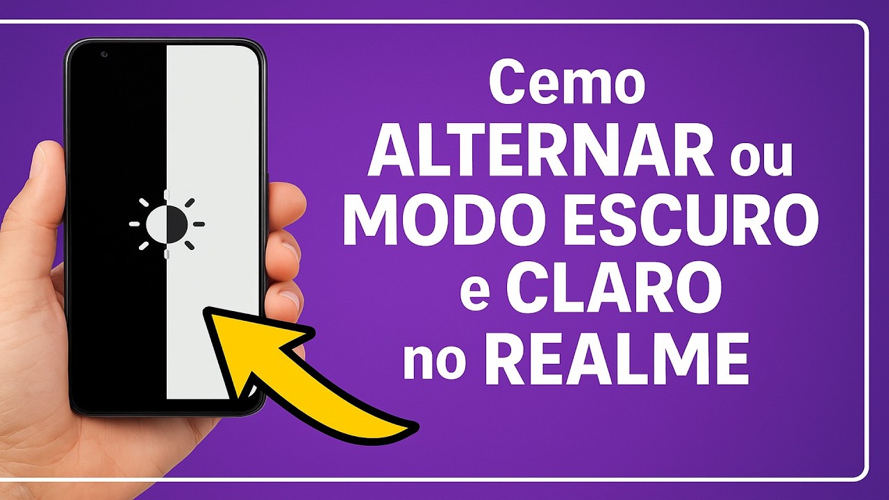 Como Alternar entre o MODO ESCURO e CLARO no REALME Como Alternar entre o MODO ESCURO e CLARO no REALME
