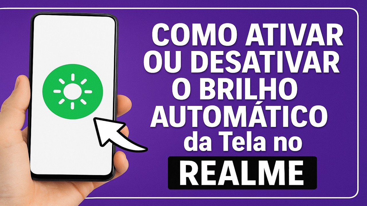 Como Ativar/Desativar o BRILHO AUTOMÁTICO da Tela no REALME Como Ativar/Desativar o BRILHO AUTOMÁTICO da Tela no REALME