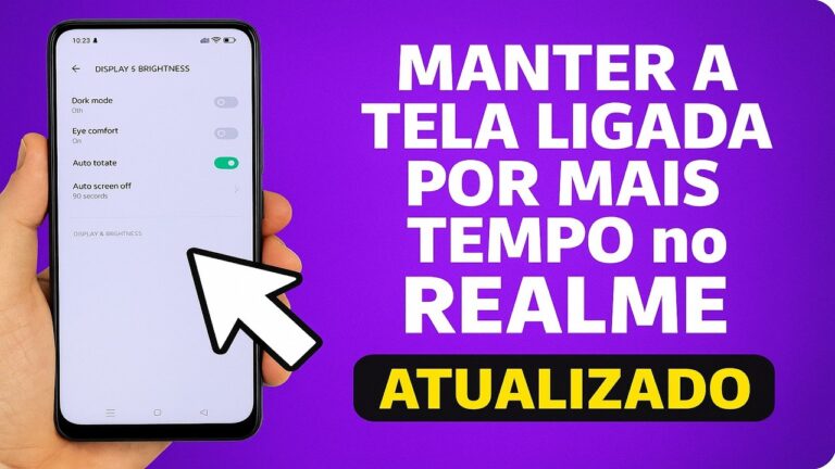 Como Manter a TELA LIGADA por mais TEMPO no REALME Como Manter a TELA LIGADA por mais TEMPO no REALME
