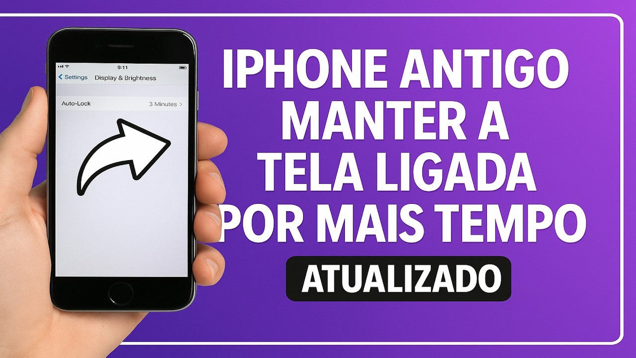 Como Manter a TELA LIGADA por mais TEMPO no iPhone Antigo Como Manter a TELA LIGADA por mais TEMPO no iPhone Antigo