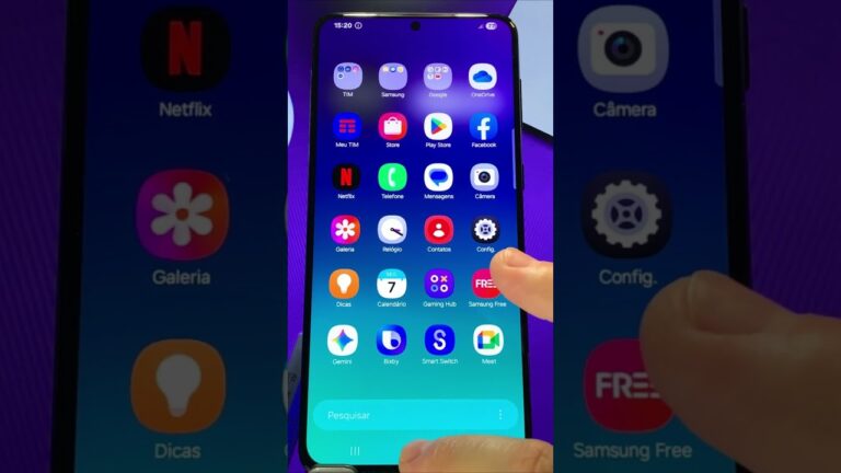 Como AJUSTAR o TAMANHO dos ÍCONES no SAMSUNG #shorts #samsung #android #tutorial #ícones