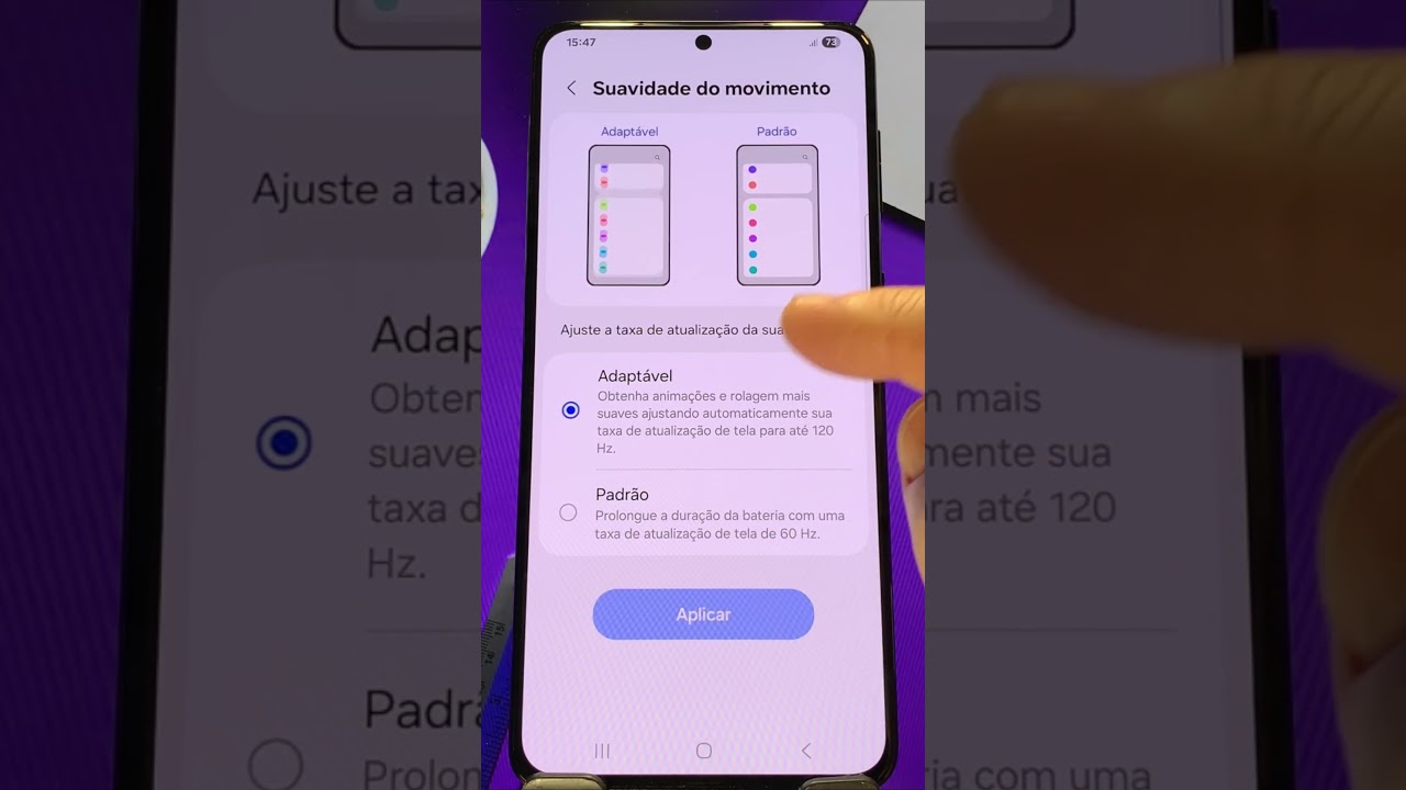 Como Alterar a TAXA de ATUALIZAÇÃO da TELA no SAMSUNG #shorts #samsung #android #tutorial #tela Como Alterar a TAXA de ATUALIZAÇÃO da TELA no SAMSUNG #shorts #samsung #android #tutorial #tela