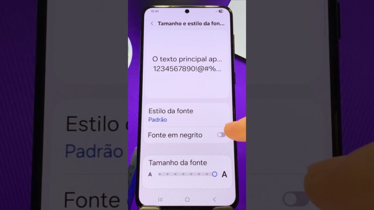 Como Ajustar o TAMANHO das LETRAS no SAMSUNG #shorts #samsung #android #tutorial #dicas