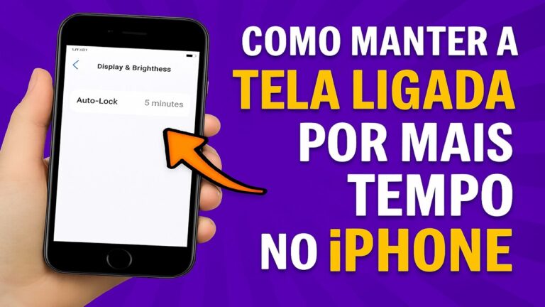Como Manter a TELA do iPhone LIGADA por mais TEMPO