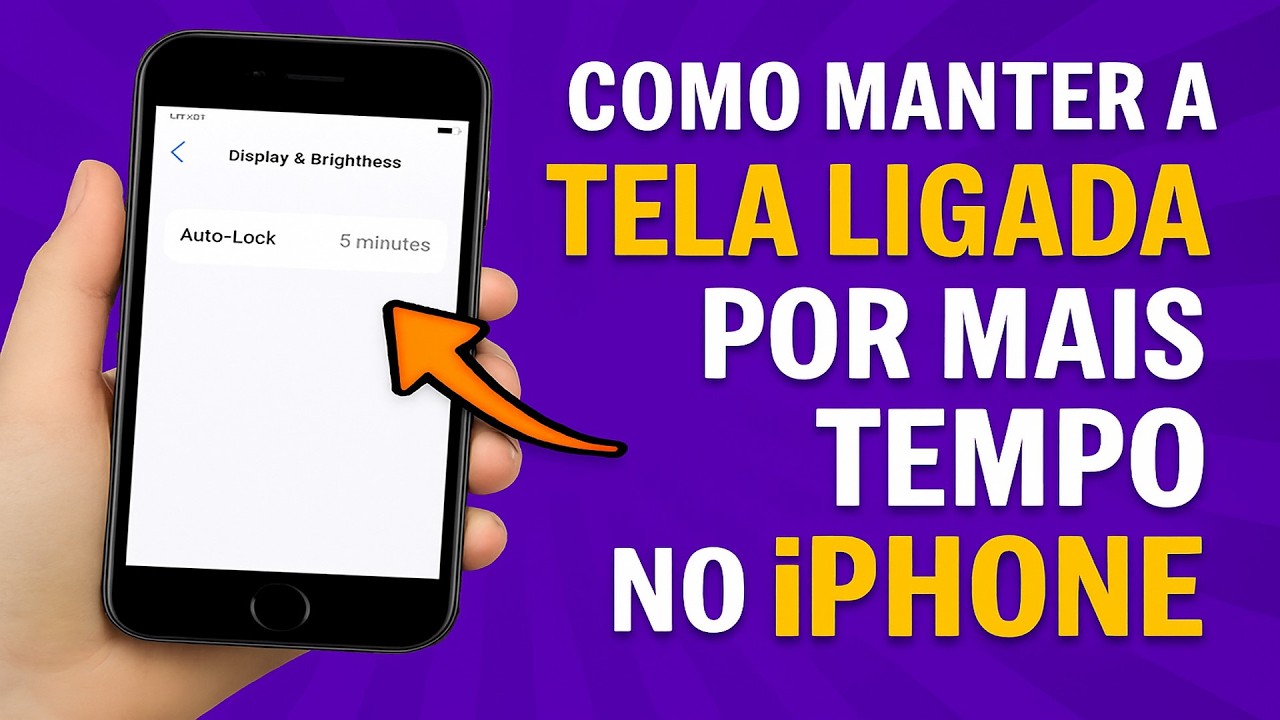 Como Manter a TELA do iPhone LIGADA por mais TEMPO Como Manter a TELA do iPhone LIGADA por mais TEMPO