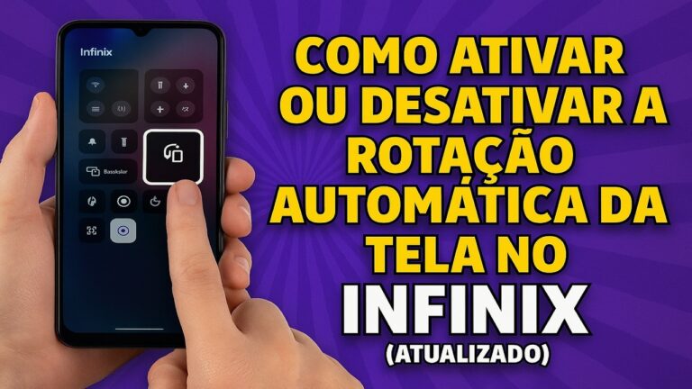 Como Ativar/Desativar a ROTAÇÃO AUTOMÁTICA da TELA no INFINIX Como Ativar/Desativar a ROTAÇÃO AUTOMÁTICA da TELA no INFINIX